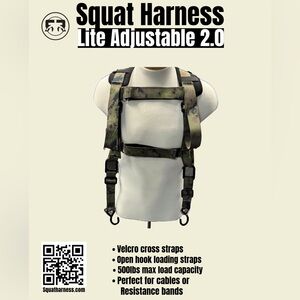 Squat Harness Lite adjustable 2.0, camouflage